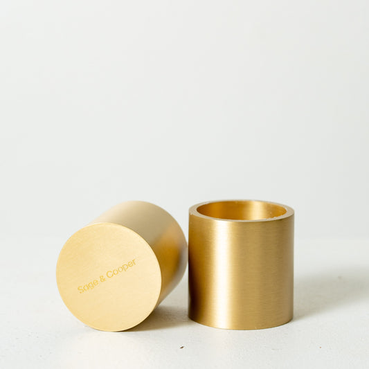 Mae Brass Candle Holder