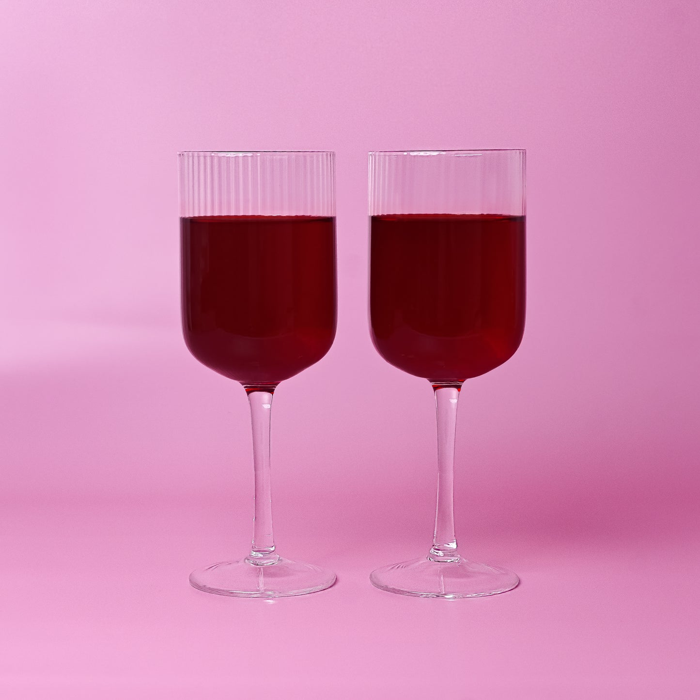 Ivy Ribbed Wine Glasses (S4)