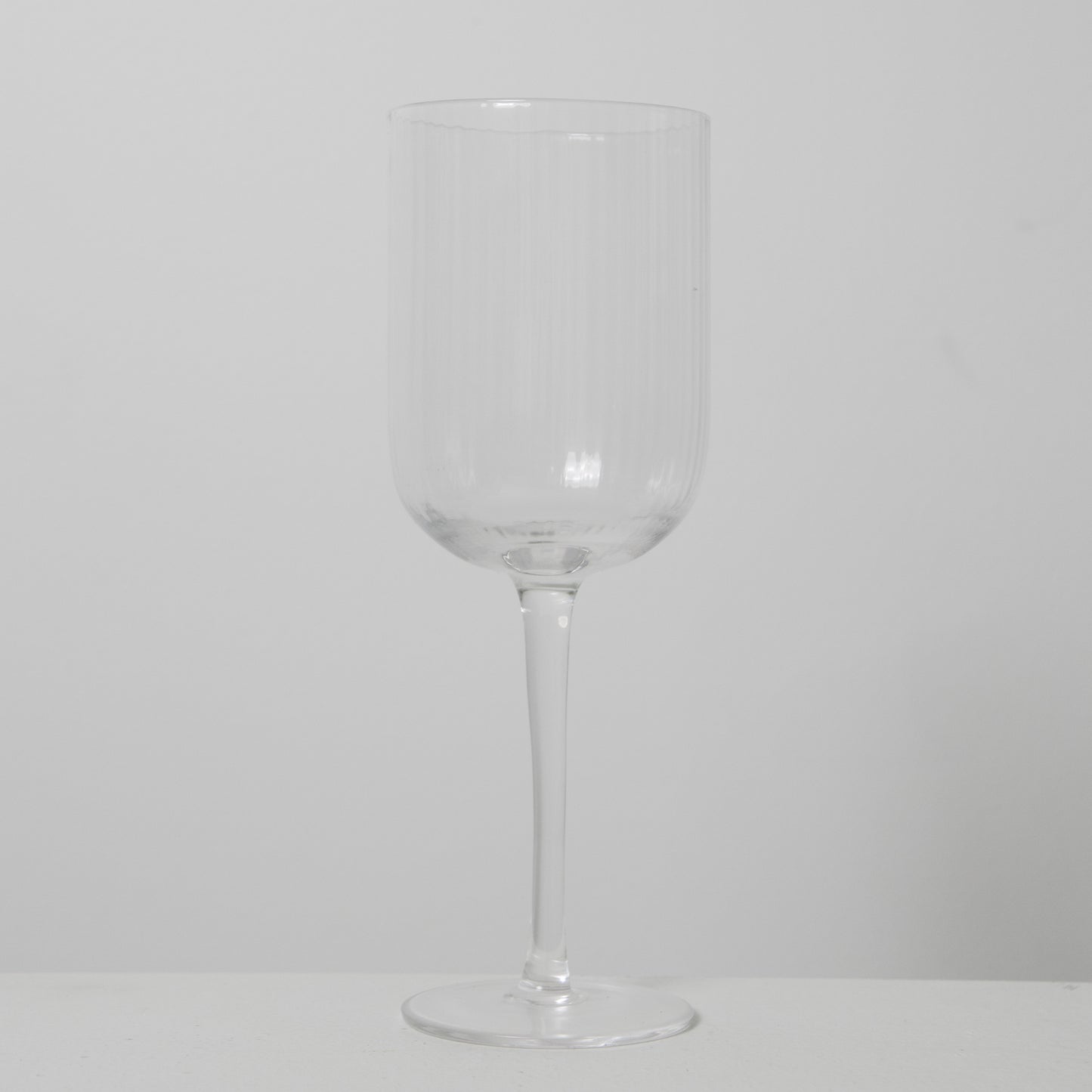 Ivy Ribbed Wine Glasses (S4)