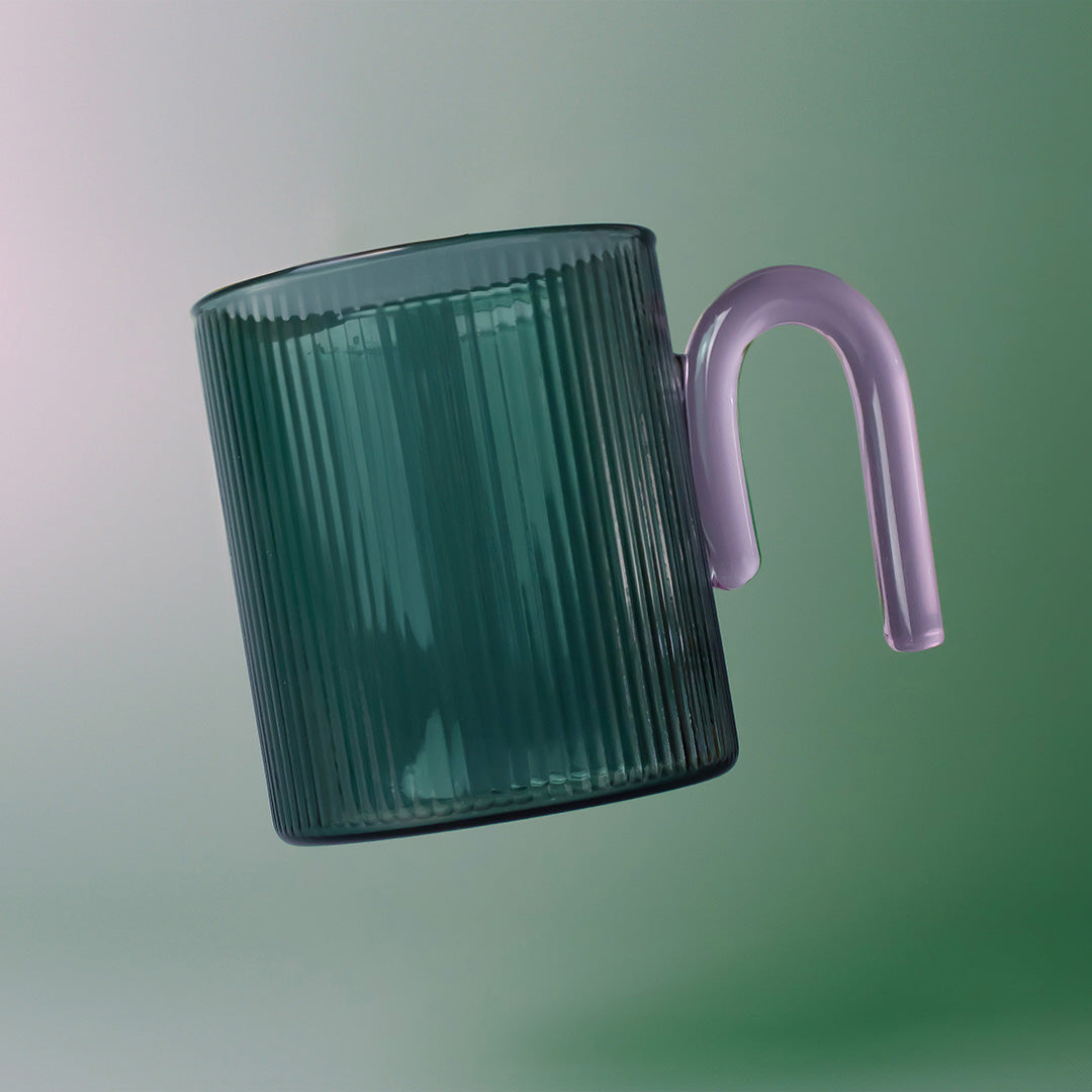 Archer Ribbed Glass Cup